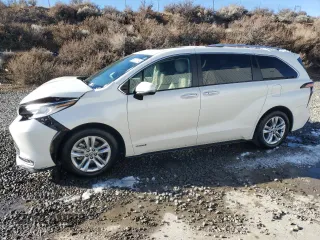 2021 Toyota Sienna Limited with VIN 5TDZSKFC5MS005700, listed as a Copart auction lot 87312734 with 46,623 mi miles and Salvage Title. Bid and sale history available at DreamBid. Image 1.