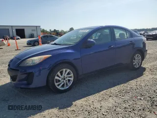 2012 Mazda 3 i Touring with VIN JM1BL1V84C1681119, listed as a Copart auction lot 59849445 with 142,524 mi miles and Salvage title. Bid and sale history available at DreamBid. Image 1.