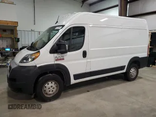 2022 Ram ProMaster Cargo with VIN 3C6LRVBG4NE115670, listed as a Copart auction lot 51650585 with 57,848 mi miles and Clean Title. Bid and sale history available at carsss.com. Image 1.