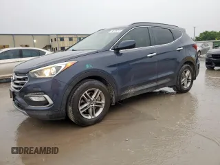 2017 Hyundai Santa Fe 2.4L z VIN 5NMZU3LB0HH025888, wystawiony jako Copart lot #60136245 z przebiegiem 50 843 mil mil oraz Szkoda całkowita • Salvage title. Historia ofert i sprzedaży dostępna na DreamBid. Obrazek 1.