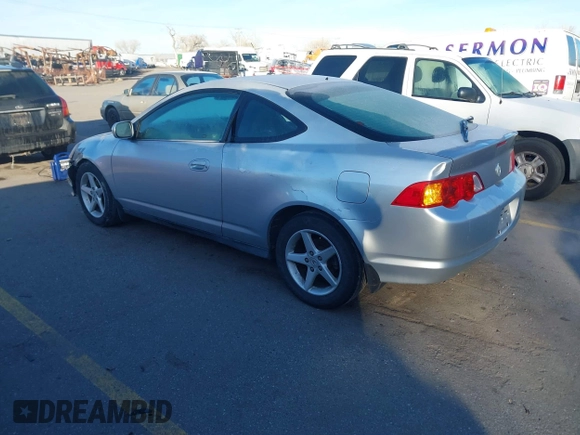 2002 Acura RSX Auto with VIN JH4DC54812C005830, listed as a IAAI auction lot 41723989 with 158,456 mi miles. Bid and sale history available at carsss.com. Image 3.