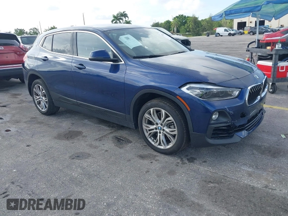 2018 BMW X2 sDrive28i with VIN WBXYJ3C34JEJ82980, listed as a IAAI auction lot 42473599 with 58,109 mi miles and . Bid and sale history available at DreamBid. Image 1.