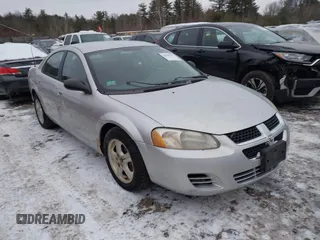 2004 Dodge Stratus SXT with VIN 1B3EL46X44N210281, listed as a IAAI auction lot 41546221 with 121,902 mi miles and . Bid and sale history available at DreamBid. Image 1.