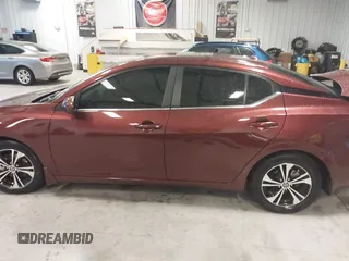 2021 Nissan Sentra SV with VIN 3N1AB8CV6MY229317, listed as a IAAI auction lot 41744814 with 92,771 mi miles. Bid and sale history available at carsss.com. Image 14.