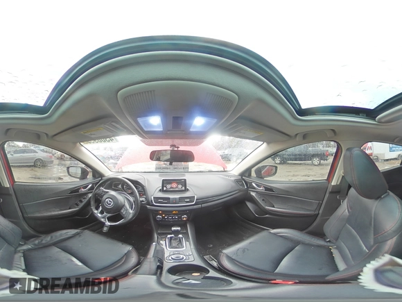 2014 Mazda 3 i Grand Touring with VIN JM1BM1M70E1137547, listed as a Copart auction lot 43089535 with 145,063 mi miles and Salvage Title. Bid and sale history available at DreamBid. Image 13.
