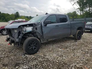 2019 Chevrolet Silverado 1500 Custom Trail Boss with VIN 1GCPYCEH0KZ382889, listed as a Copart auction lot 64442554 with 82,770 mi miles and Salvage Title. Bid and sale history available at carsss.com. Image 1.