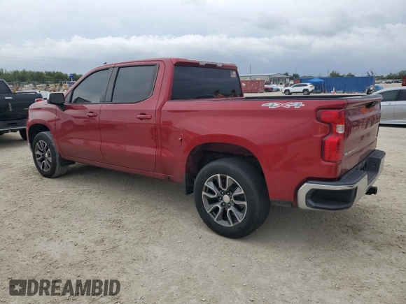 2022 Chevrolet Silverado 1500 LT with VIN 3GCPDDEK6NG522509, listed as a Copart auction lot 74821104 with Not Provided miles and Non Repairable. Bid and sale history available at DreamBid. Image 2.