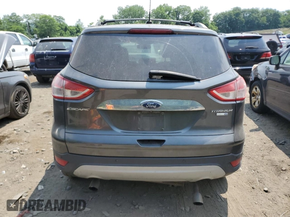 2016 Ford Escape Titanium with VIN 1FMCU9JX8GUB85463, listed as a Copart auction lot 58013684 with 147,620 mi miles and Salvage Title. Bid and sale history available at carsss.com. Image 6.