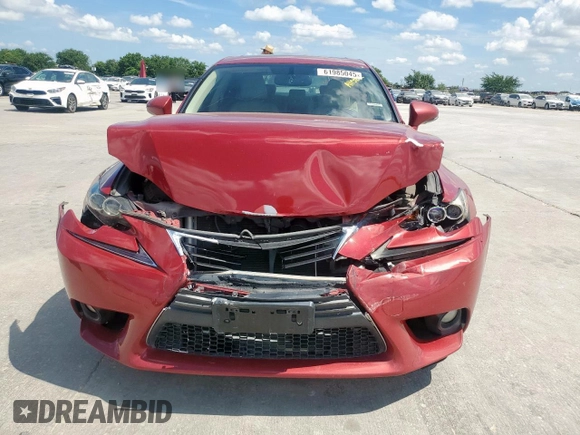 2014 Lexus IS 250 with VIN JTHBF1D28E5021485, listed as a Copart auction lot 61985045 with 117,815 mi miles and Salvage title. Bid and sale history available at DreamBid. Image 5.