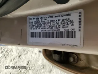 1996 Geo Prizm z VIN 1Y1SK5267TZ068437, wystawiony jako Copart lot #41403285 z przebiegiem 74 727 mil mil oraz Szkody całkowita. Historia ofert i sprzedaży dostępna na DreamBid. Obrazek 12.