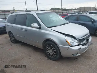 2012 Kia Sedona EX with VIN KNDMH4C74C6497243, listed as a IAAI auction lot 41368080 with 218,806 mi miles. Bid and sale history available at carsss.com. Image 1.