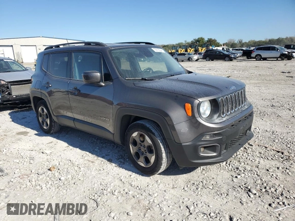 2016 Jeep Renegade Latitude with VIN ZACCJABW4GPE32029, listed as a Copart auction lot 72919244 with 109,294 mi miles and Salvage Title. Bid and sale history available at DreamBid. Image 4.