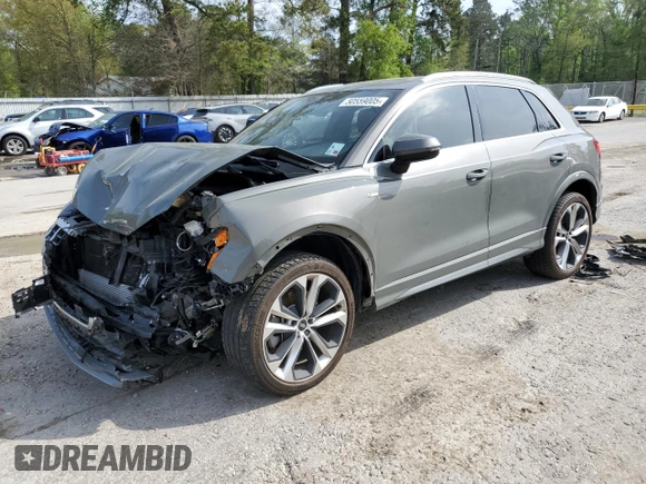 2021 Audi Q3 S line Premium with VIN WA1DECF33M1082709, listed as a Copart auction lot 50559005 with 65,244 mi miles and Salvage Title. Bid and sale history available at DreamBid. Image 1.