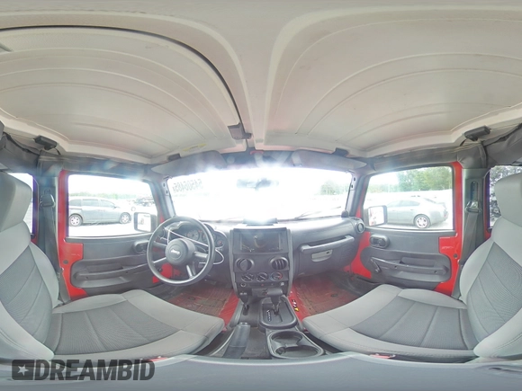 2008 Jeep Wrangler Unlimited X with VIN 1J4GA39118L607733, listed as a Copart auction lot 54506485 with 114,975 mi miles and Salvage Title. Bid and sale history available at DreamBid. Image 16.