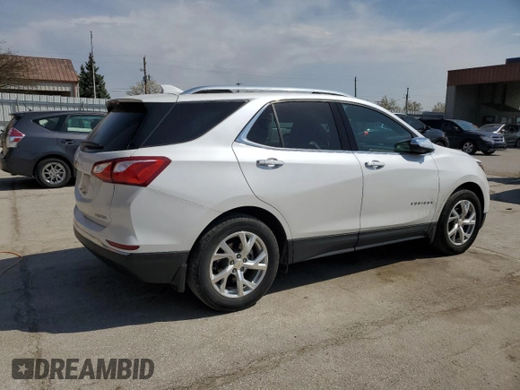 2021 Chevrolet Equinox Premier z VIN 3GNAXNEV6MS115077, wystawiony jako Copart lot #53614425 z przebiegiem 50 438 mil mil oraz Szkoda całkowita • Salvage title. Historia ofert i sprzedaży dostępna na DreamBid. Obrazek 3.