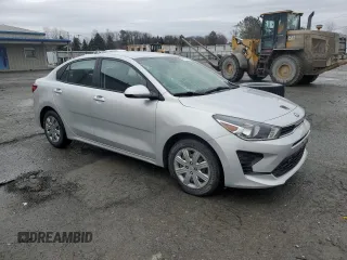2021 Kia Rio LX with VIN 3KPA24AD4ME410787, listed as a Copart auction lot 48176065 with 66,296 mi miles and Salvage Title. Bid and sale history available at carsss.com. Image 4.
