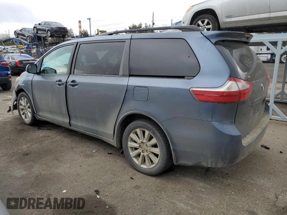 2017 Toyota Sienna LE with VIN 5TDJZ3DC0HS182825, listed as a Copart auction lot 47471655 with 141,638 mi miles and Salvage Title. Bid and sale history available at carsss.com. Image 2.