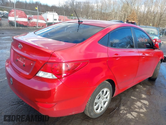 2013 Hyundai Accent GLS with VIN KMHCT4AE0DU498233, listed as a IAAI auction lot 41184704 with 1 mi miles. Bid and sale history available at carsss.com. Image 4.