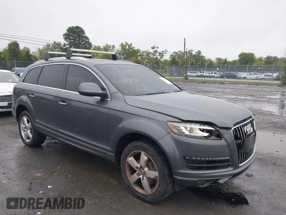 2013 Audi Q7 Premium Plus with VIN WA1LMAFE7DD004081, listed as a IAAI auction lot 40398134 with 143,475 mi miles and . Bid and sale history available at DreamBid. Image 1.