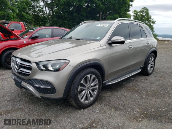 2020 Mercedes-Benz GLE 450 with VIN 4JGFB5KE2LA025342, listed as a Copart auction lot 62504525 with 73,727 mi miles and Clean title. Bid and sale history available at DreamBid. Image 1.