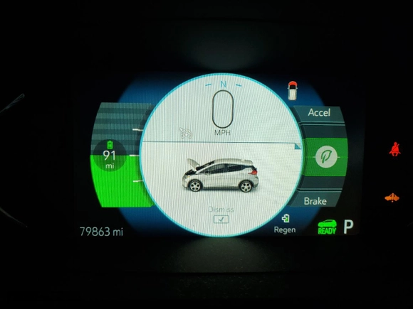 2019 Chevrolet Bolt EV LT with VIN 1G1FY6S05K4123526, listed as a Copart auction lot 52427655 with 79,863 mi miles and Clean Title. Bid and sale history available at carsss.com. Image 9.