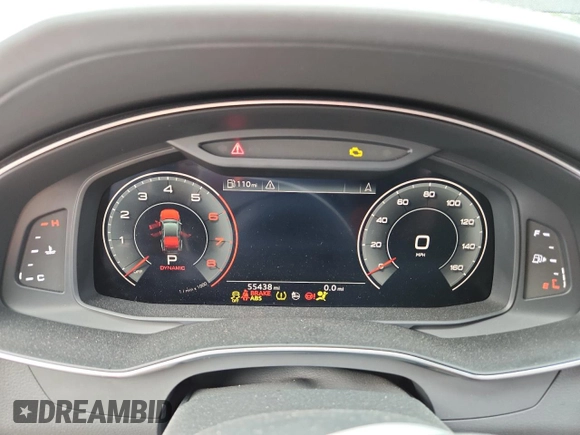 2019 Audi A7 Prestige with VIN WAUV2BF26KN076166, listed as a Copart auction lot 56740575 with 55,438 mi miles and Salvage title. Bid and sale history available at DreamBid. Image 9.