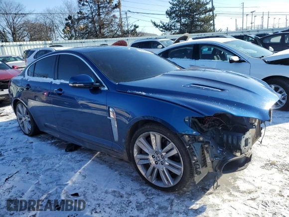 2011 Jaguar XF with VIN SAJWA0JC1BMR85888, listed as a Copart auction lot 42356685 with 153,931 mi miles and Salvage Title. Bid and sale history available at DreamBid. Image 4.