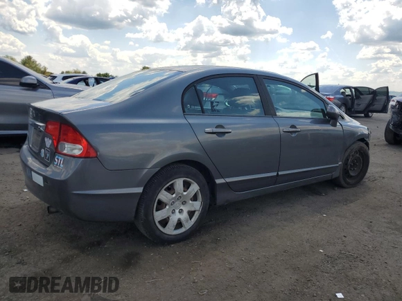 2011 Honda Civic LX with VIN 19XFA1F53BE036467, listed as a Copart auction lot 56015535 with Not Provided miles and Salvage Title. Bid and sale history available at DreamBid. Image 3.