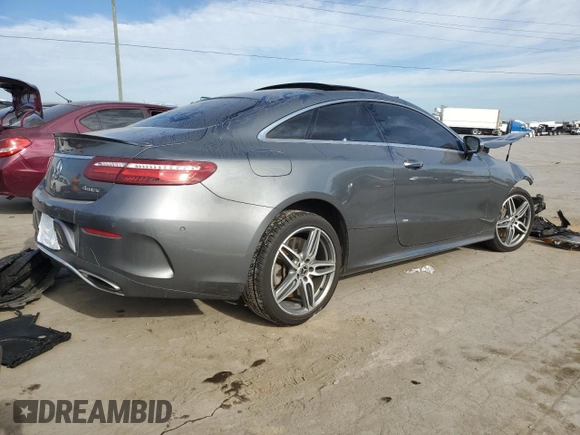 2018 Mercedes-Benz E-Class E 400 with VIN WDD1J6GB2JF020041, listed as a Copart auction lot 68028943 with 0 mi miles and Salvage Title. Bid and sale history available at carsss.com. Image 3.