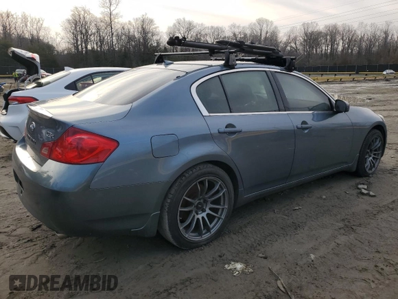 2008 Infiniti G35 x with VIN JNKBV61FX8M263986, listed as a Copart auction lot 48360625 with Not Provided miles and Non Repairable. Bid and sale history available at DreamBid. Image 3.