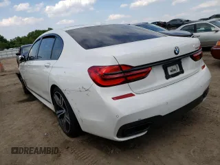 2019 BMW 7 Series 740i with VIN WBA7E2C57KB217178, listed as a Copart auction lot 44289243 with 0 mi miles. Bid and sale history available at carsss.com. Image 2.
