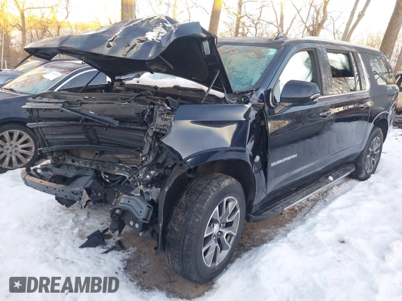 2022 Chevrolet Suburban LT with VIN 1GNSKCKD9NR108079, listed as a IAAI auction lot 41305503 with 76,580 mi miles and . Bid and sale history available at DreamBid. Image 18.