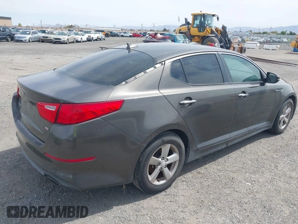 2014 Kia Optima LX with VIN 5XXGM4A7XEG334175, listed as a IAAI auction lot 42169281 with 148,774 mi miles. Bid and sale history available at carsss.com. Image 4.