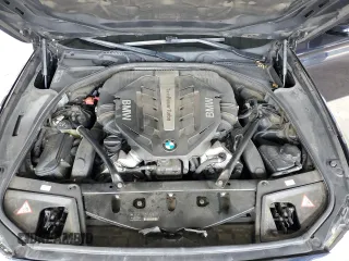 2013 BMW 5 Series 550i with VIN WBAFR9C52DDX80316, listed as a Copart auction lot 53540725 with 122,896 mi miles and Salvage Title. Bid and sale history available at carsss.com. Image 12.