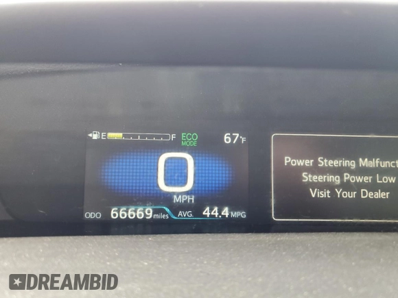 2022 Toyota Prius LE with VIN JTDL9MFUXN3038720, listed as a Copart auction lot 61212455 with 66,669 mi miles and Salvage title. Bid and sale history available at DreamBid. Image 9.