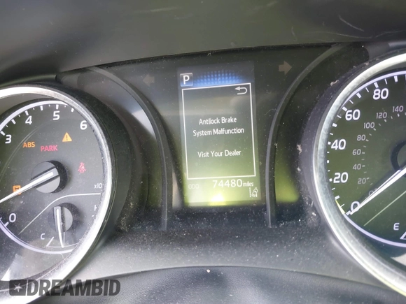 2018 Toyota Camry LE with VIN 4T1B11HK2JU598860, listed as a IAAI auction lot 41493633 with 74,480 mi miles. Bid and sale history available at carsss.com. Image 15.