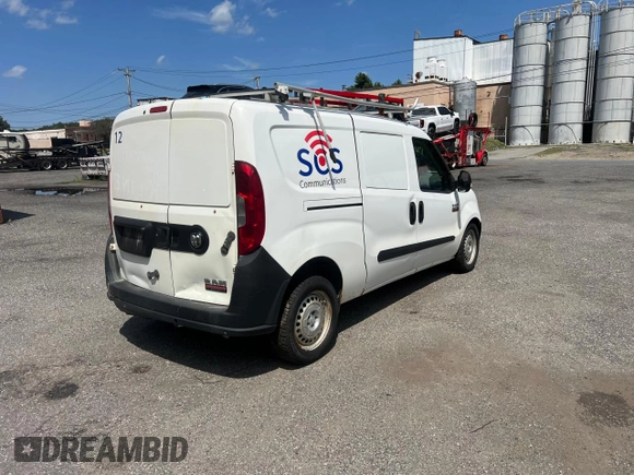 2015 Ram ProMaster City Cargo Tradesman with VIN ZFBERFAT4F6198307, listed as a Copart auction lot 72861144 with 201,779 mi miles and Clean Title. Bid and sale history available at DreamBid. Image 4.