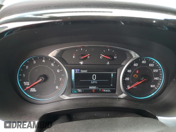 2019 Chevrolet Traverse LT Cloth with VIN 1GNERGKW5KJ194096, listed as a Copart auction lot 59904105 with 88,892 mi miles and Salvage title. Bid and sale history available at DreamBid. Image 9.