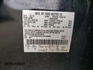 2014 Ford Utility Police Interceptor with VIN 1FM5K8AR2EGA04458, listed as a Copart auction lot 73454084 with 137,214 mi miles and Salvage Title. Bid and sale history available at carsss.com. Image 13.