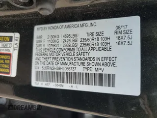 2017 Honda CR-V EX with VIN 5J6RW2H58HL066737, listed as a Copart auction lot 75921704 with 101,411 mi miles and Salvage Title. Bid and sale history available at carsss.com. Image 14.