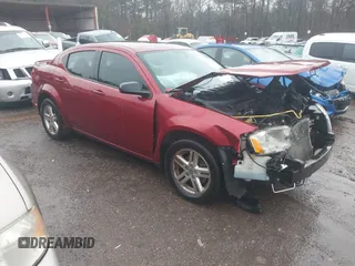 2014 Dodge Avenger SE with VIN 1C3CDZAG3EN218899, listed as a IAAI auction lot 41569599 with 158,474 mi miles. Bid and sale history available at carsss.com. Image 1.
