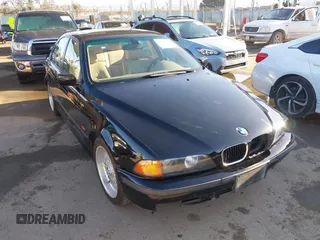 2000 BMW 5 Series 528iA with VIN WBADM6343YGU12629, listed as a IAAI auction lot 41963814 with 206,922 mi miles. Bid and sale history available at carsss.com. Image 1.