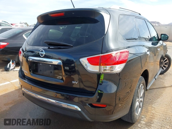 2016 Nissan Pathfinder S with VIN 5N1AR2MN5GC615756, listed as a IAAI auction lot 41807583 with 189,289 mi miles and . Bid and sale history available at DreamBid. Image 4.