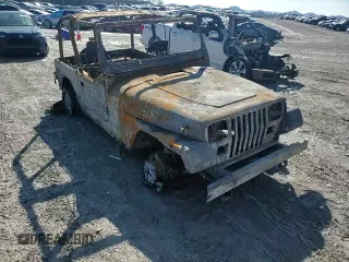 1995 Jeep Wrangler S with VIN 1J4FY19P9SP301556, listed as a Copart auction lot 42497725 with 0 mi miles and Salvage Title. Bid and sale history available at carsss.com. Image 11.