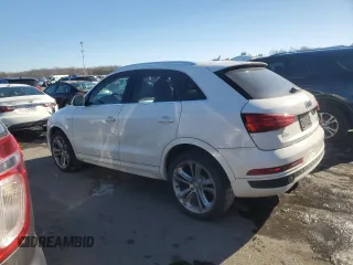 2017 Audi Q3 Prestige with VIN WA1GCCFS3HR015402, listed as a Copart auction lot 87809225 with 35,473 mi miles and Salvage Title. Bid and sale history available at carsss.com. Image 2.