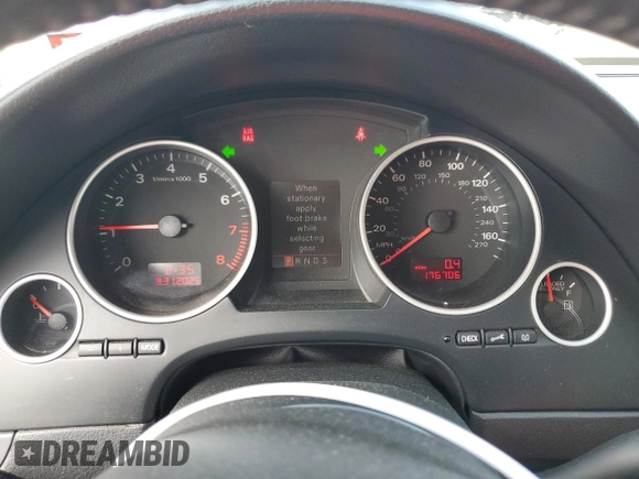 2009 Audi A4 2.0T with VIN WAUDF48H29K011260, listed as a Copart auction lot 50770505 with 176,706 mi miles and Salvage Title. Bid and sale history available at carsss.com. Image 9.
