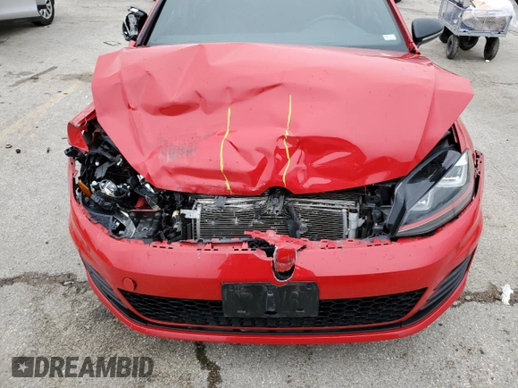 2017 Volkswagen Golf GTI S with VIN 3VW547AU0HM030805, listed as a Copart auction lot 51708815 with 74,399 mi miles and Salvage Title. Bid and sale history available at carsss.com. Image 13.