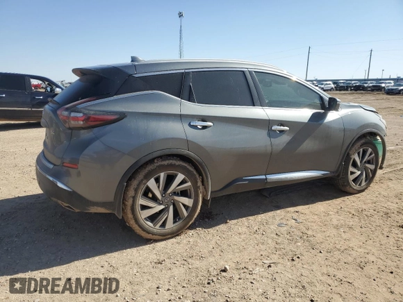 2020 Nissan Murano SL with VIN 5N1AZ2CJ1LN108365, listed as a Copart auction lot 43200595 with 76,323 mi miles and Salvage title. Bid and sale history available at DreamBid. Image 3.