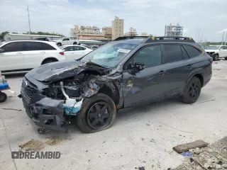 2023 Subaru Outback Wilderness z VIN 4S4BTGUD6P3181406, wystawiony jako Copart lot #63435275 z przebiegiem Nie podano mil oraz Szkoda całkowita • Salvage title. Historia ofert i sprzedaży dostępna na DreamBid. Obrazek 1.