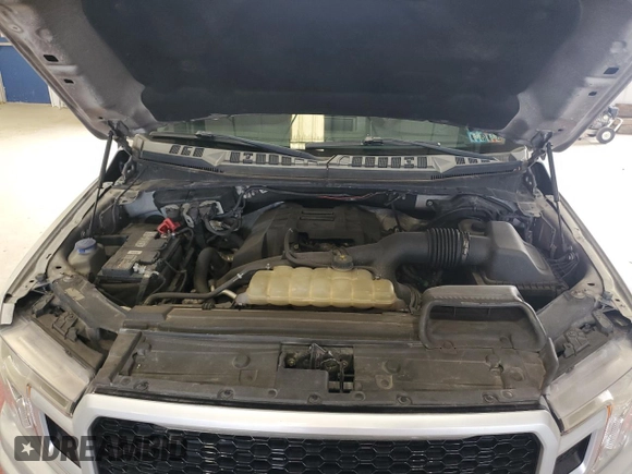 2018 Ford F-150 XL with VIN 1FTEW1EP9JFA75844, listed as a Copart auction lot 43966835 with 133,839 mi miles and Salvage title. Bid and sale history available at DreamBid. Image 11.